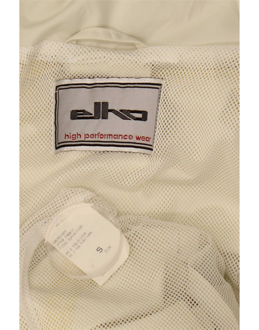 Elho Herre Hætte Loose Fit regnjakke UK 36 Small White Polyester