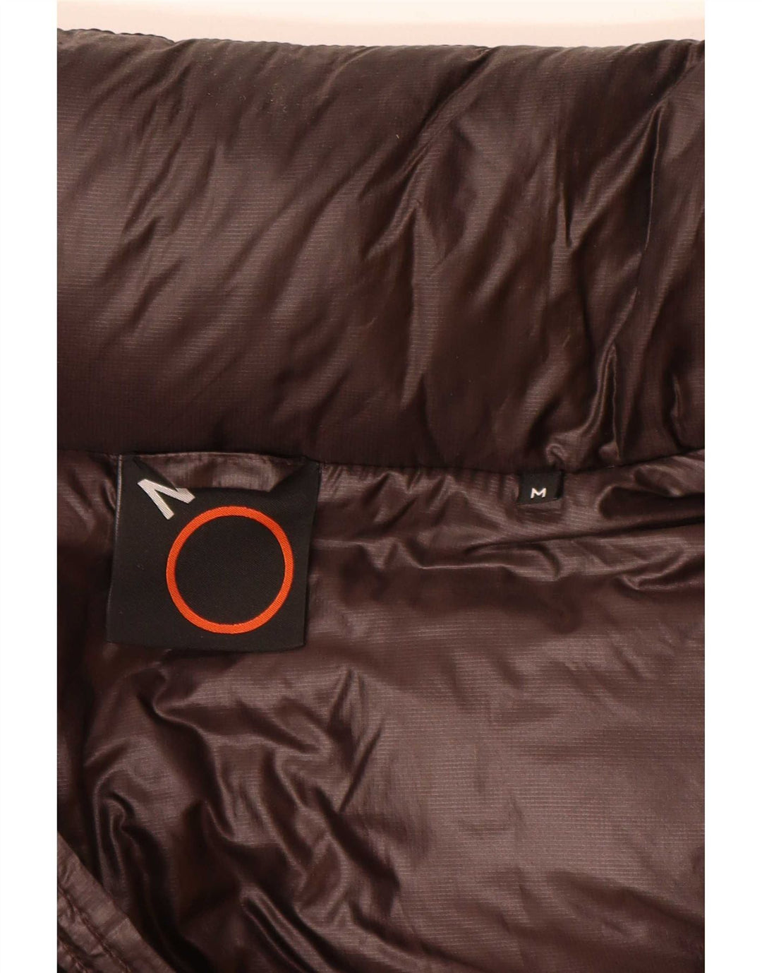 Aspesi Herre hættepolstret jakke UK 38 Medium Brun Nylon
