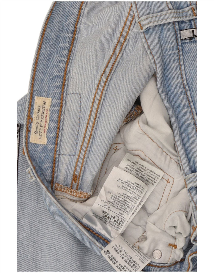 LEVI'S Herre 501 Graphic Straight Jeans W31 L28 Blå Bomuld