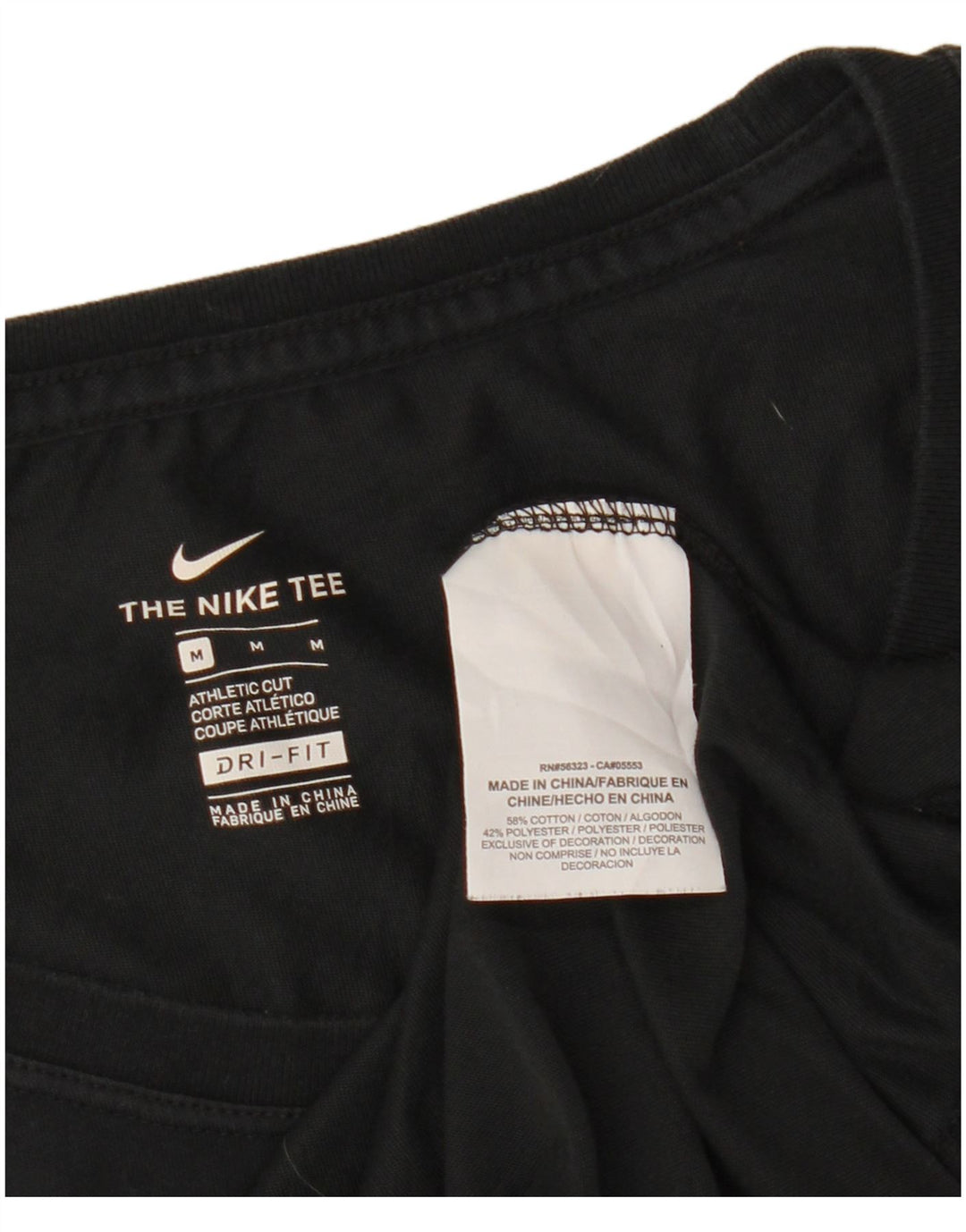 NIKE Womens Colorado Spirit Graphic T-Shirt Top UK 12 Medium Black Bomuld