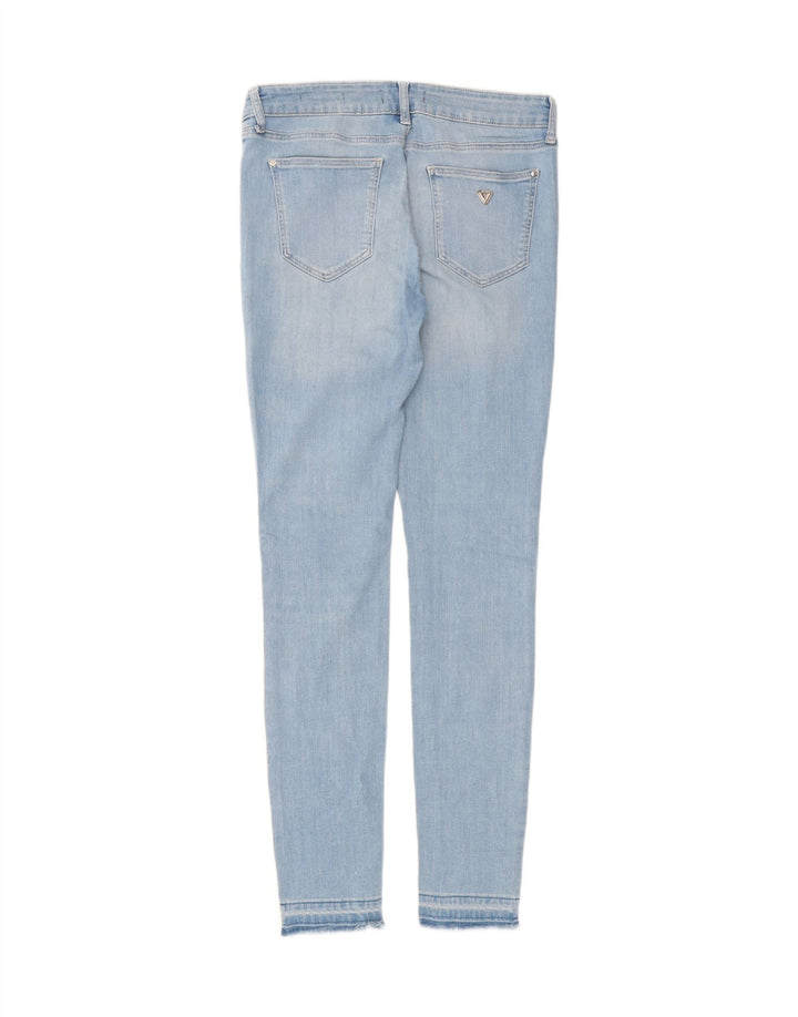 GUESS Womens Mid Rise Skinny Jeans W29 L33 Blue Vintage Guess and Second-Hand Guess from Messina Hembry 