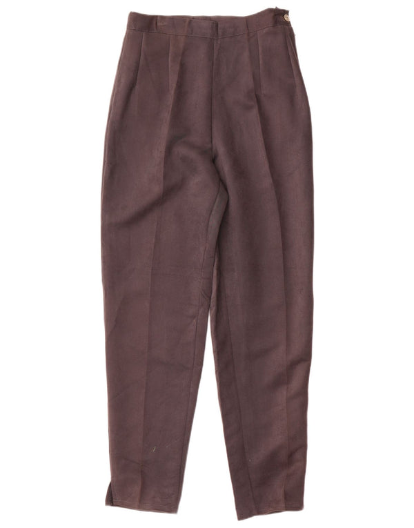 Vintage Womens High Waist Tapered Casual Trousers IT 42 Medium W28 L28 Grey