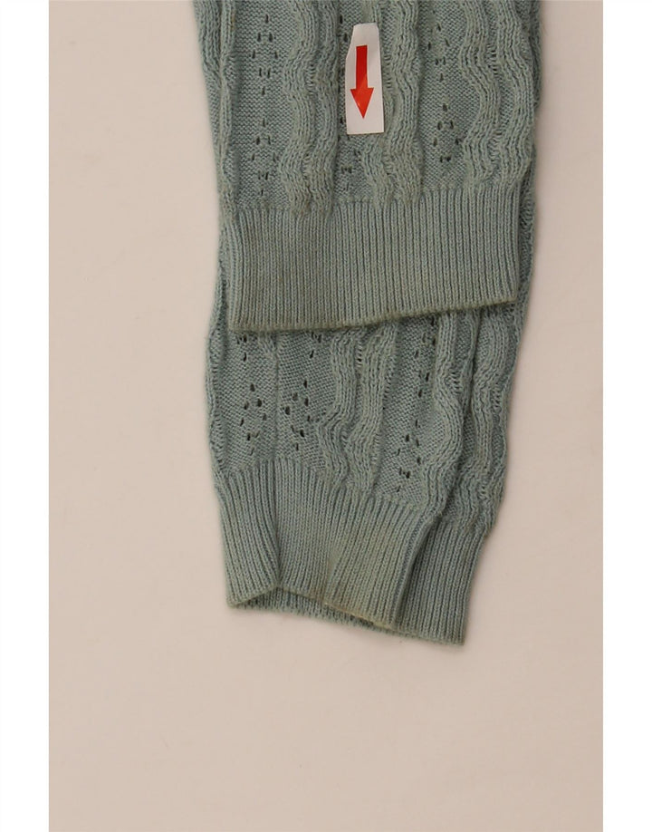 Marks & Spencer Dame Cardigan Sweater UK 8 Lille grøn bomuld