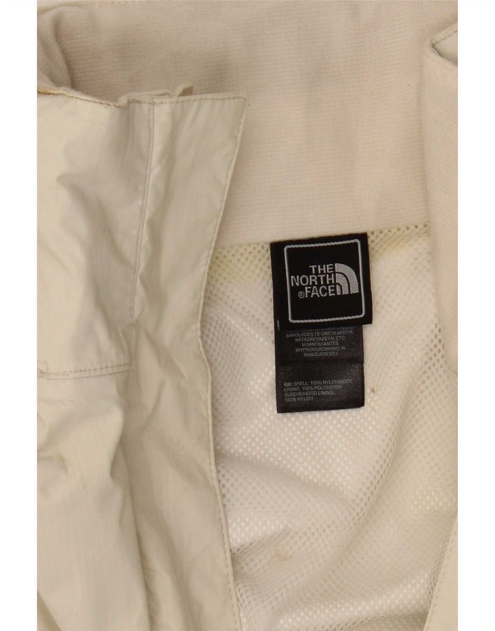 The North Face Regnjakke med hætte til kvinder UK 14 Medium White Nylon