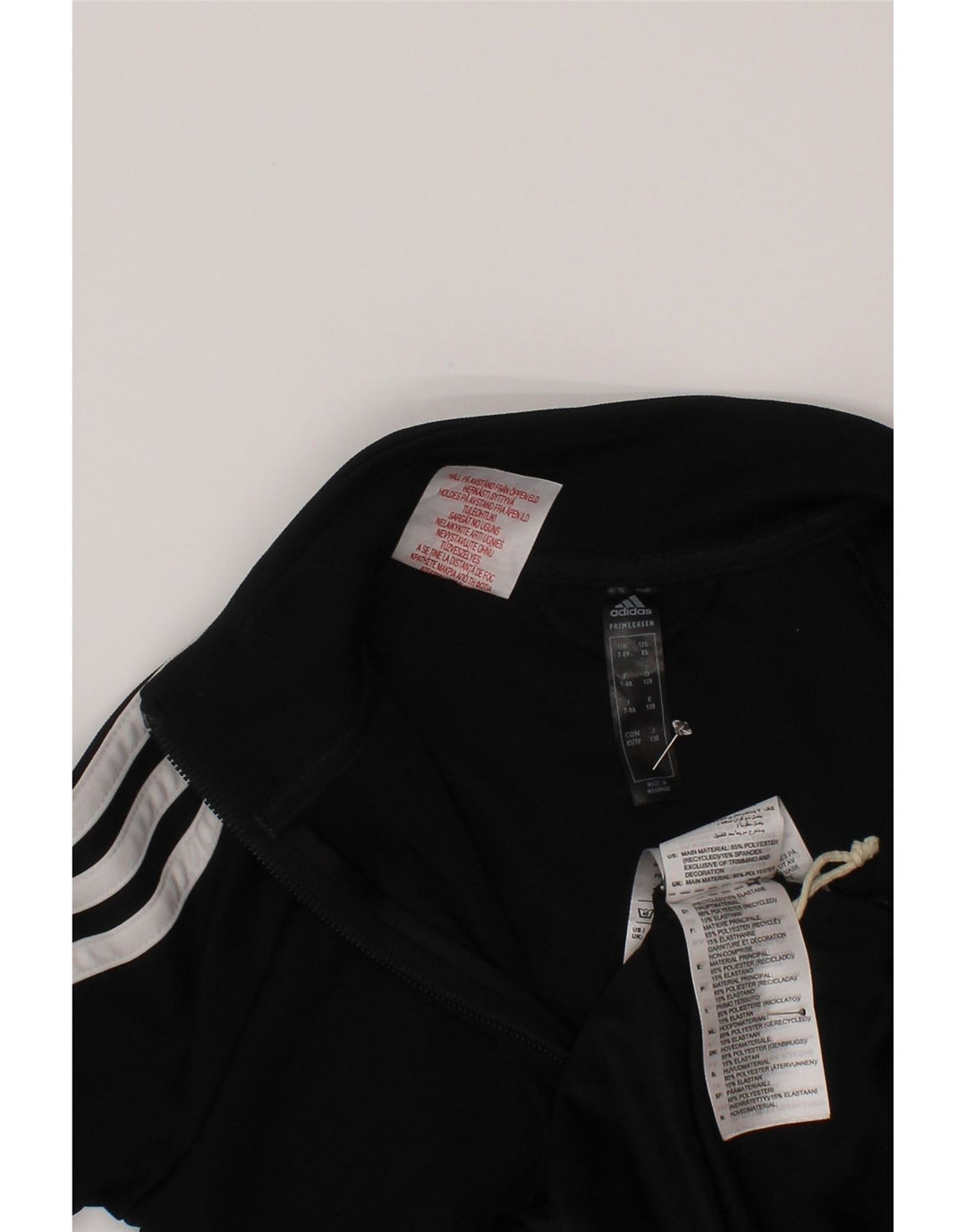 Adidas Boys Aeroready Tracksuit Topjakke 7-8 År Sort Polyester