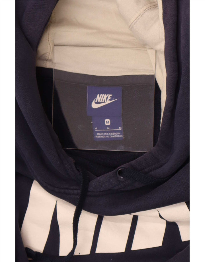 Nike grafisk hættetrøje til mænd mellem marineblå
