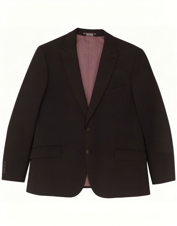 Marks & Spencer Herre kort blazerjakke med 2 knapper UK 46 3XL Grå Polyester