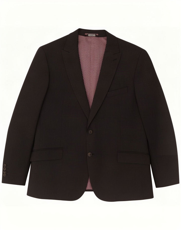 Marks & Spencer Herre kort blazerjakke med 2 knapper UK 46 3XL Grå Polyester