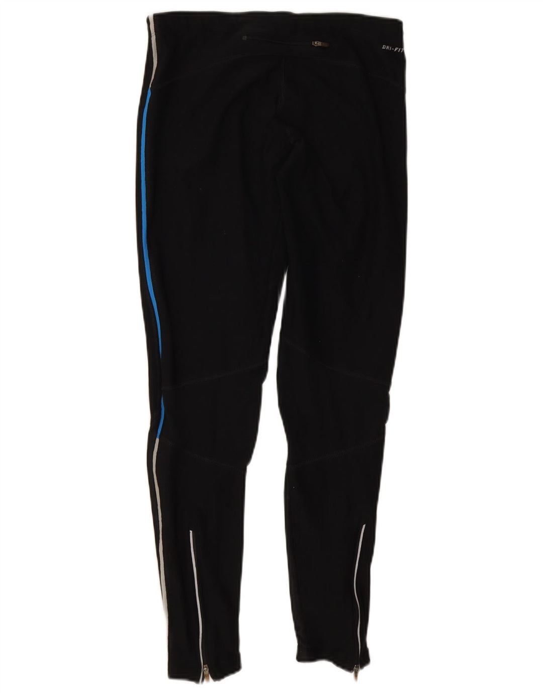 Nike Dame Dri Fit Leggings UK 12 Medium Sort Polyester