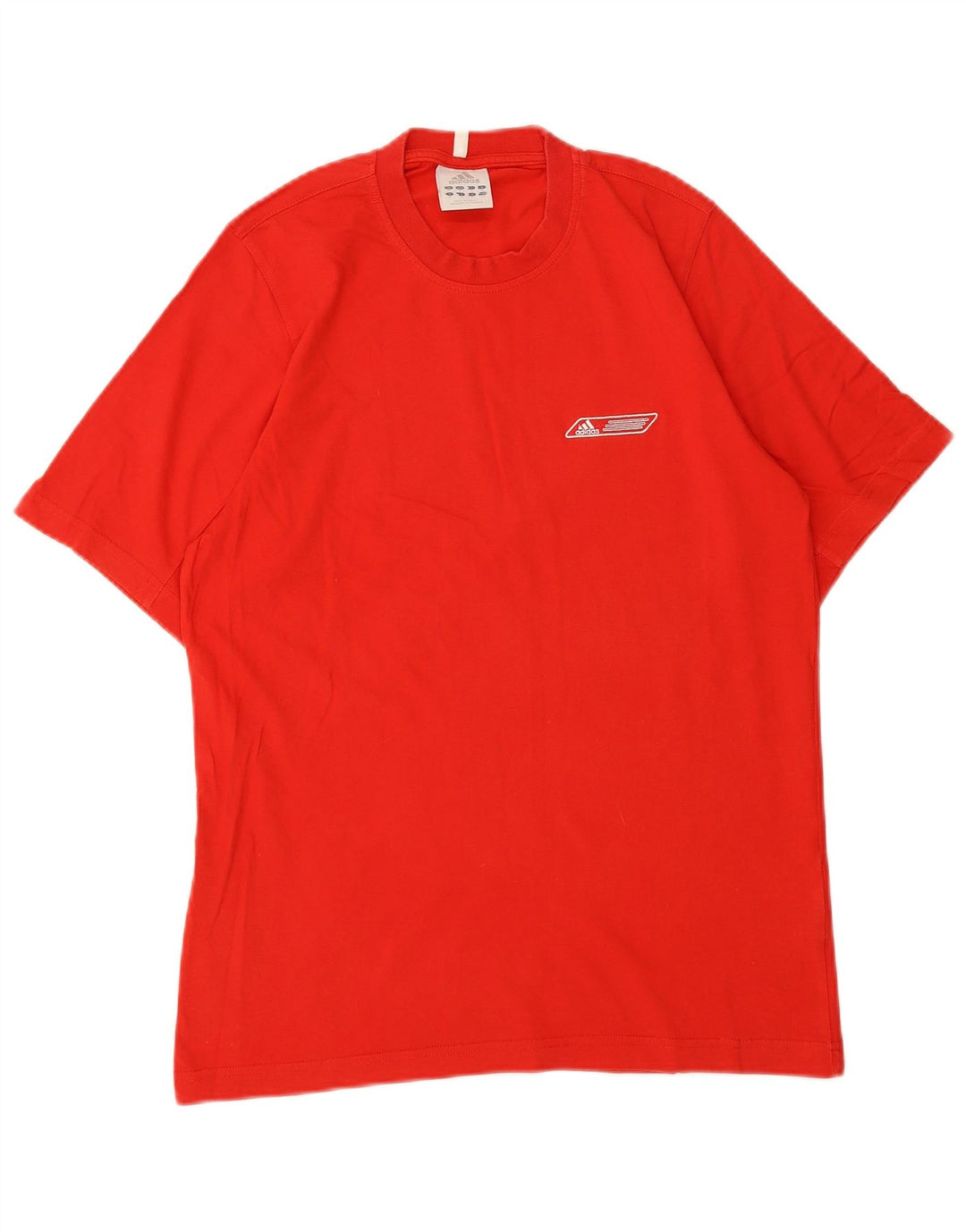 ADIDAS Mens T-Shirt Top Medium Red Cotton