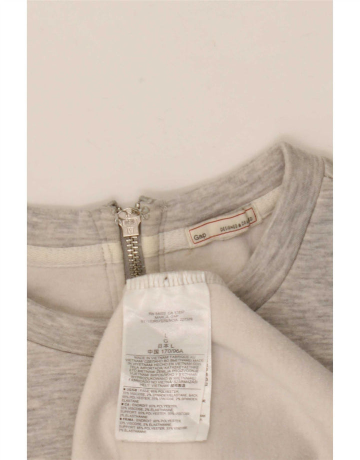 Gap Dame Jumper Dress UK 16 Large Grå Polyester