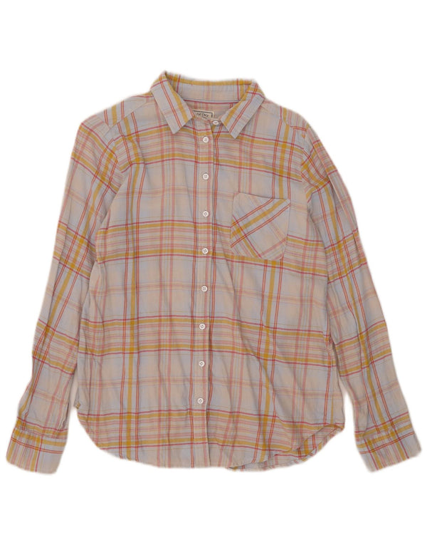 Fat Face Dame Flanell Shirt UK 12 Medium Flerfarvet Ternet bomuld