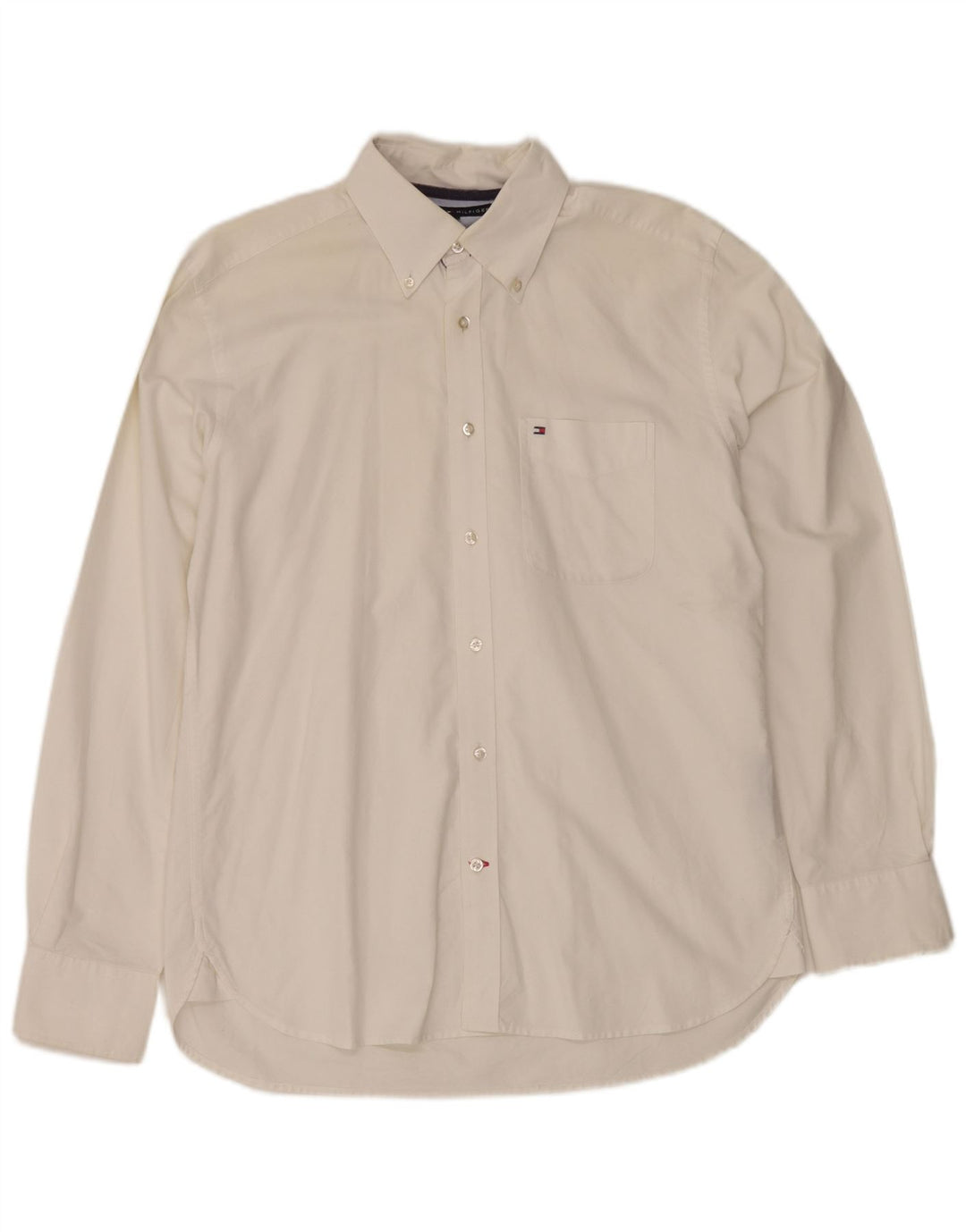 Tommy Hilfiger Herreskjorte Medium Hvid Bomuld