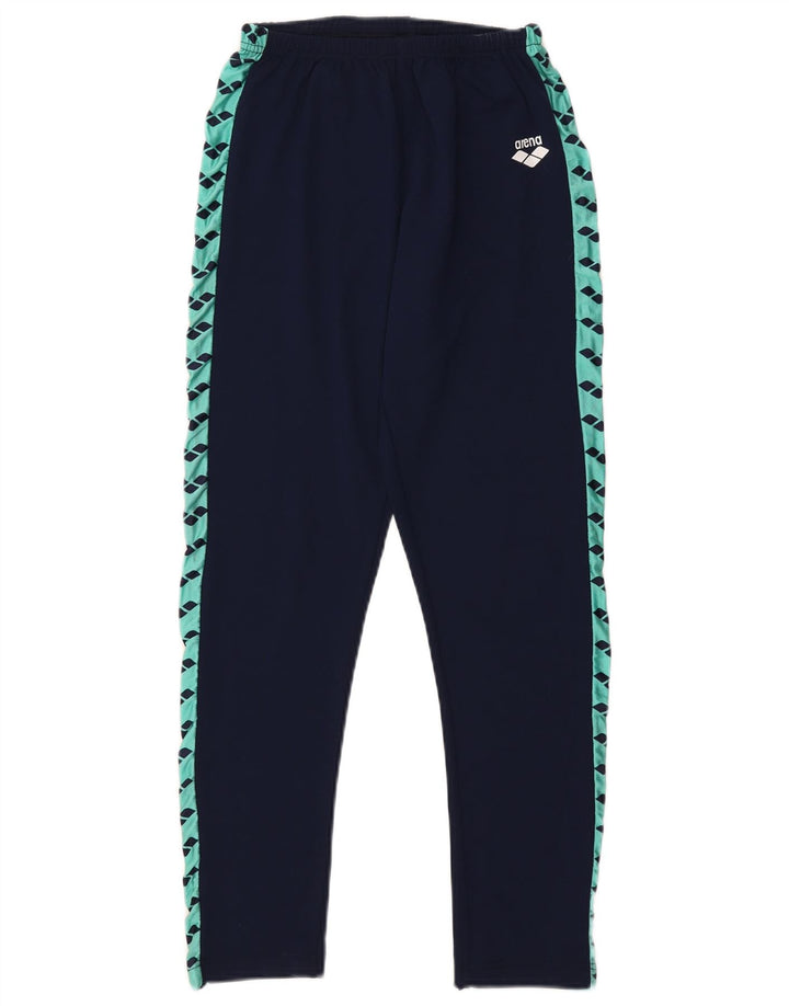 Arena Dame Grafiske Leggings IT 46 Large Navy Blue Colourblock Polyamid