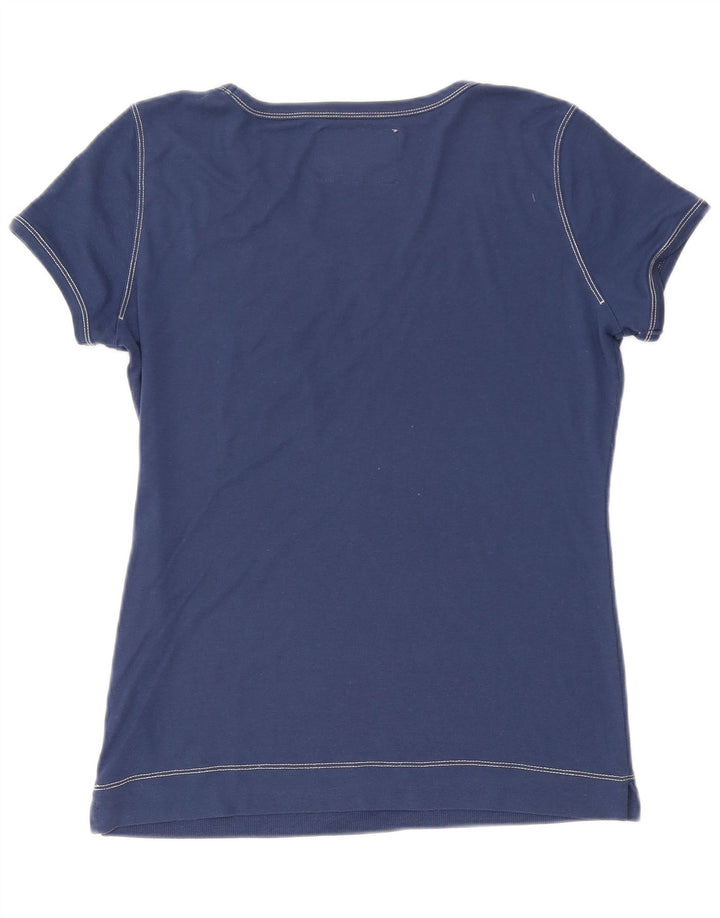 Champion Dame T-Shirt Top UK 14 Large Navy Blue