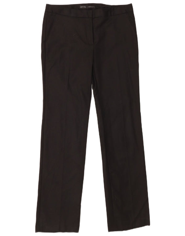 Zara Lige Chinobukser til kvinder EU 38 Small W28 L33 Sort Bomuld