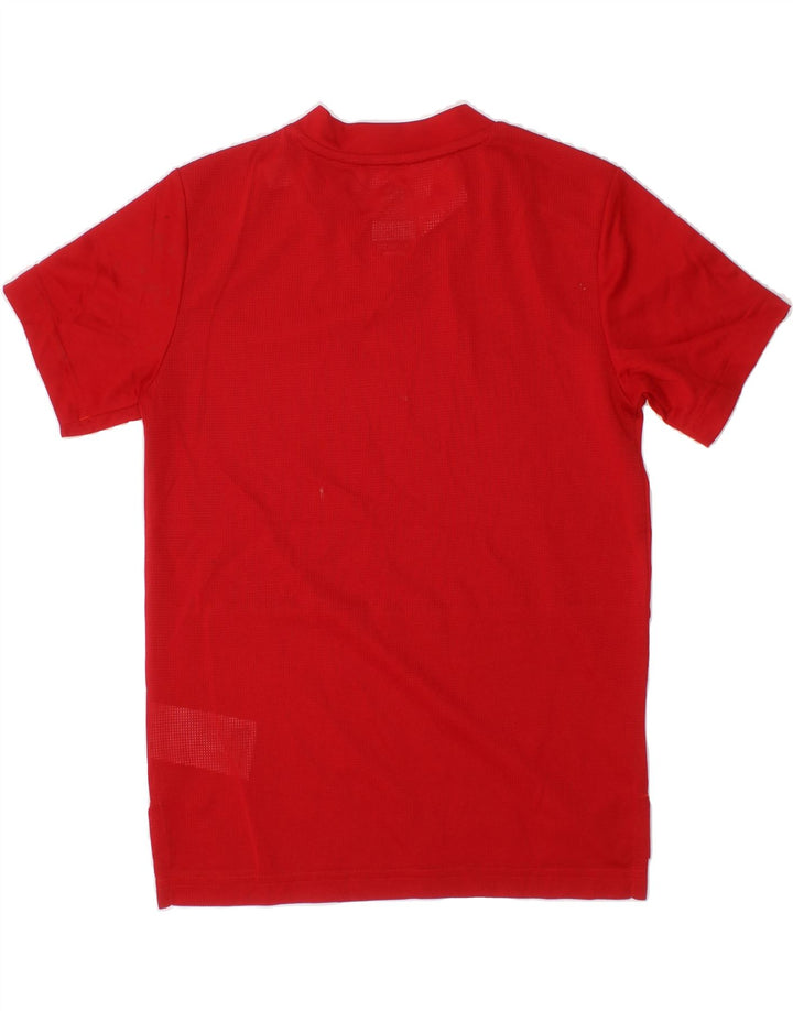 ADIDAS Boys Climacool T-Shirt Top 5-6 Years 2XS  Red Polyester Vintage Adidas and Second-Hand Adidas from Messina Hembry 