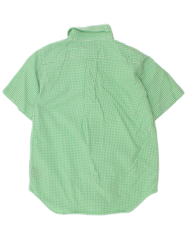 Ralph Lauren drenge kortærmet skjorte 5-6 år grøn Gingham bomuld