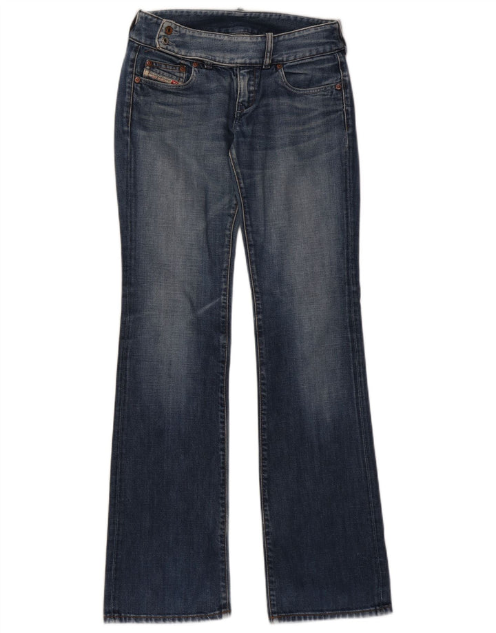 Diesel Dame Bootcut Jeans W27 L33 Blå Bomuld