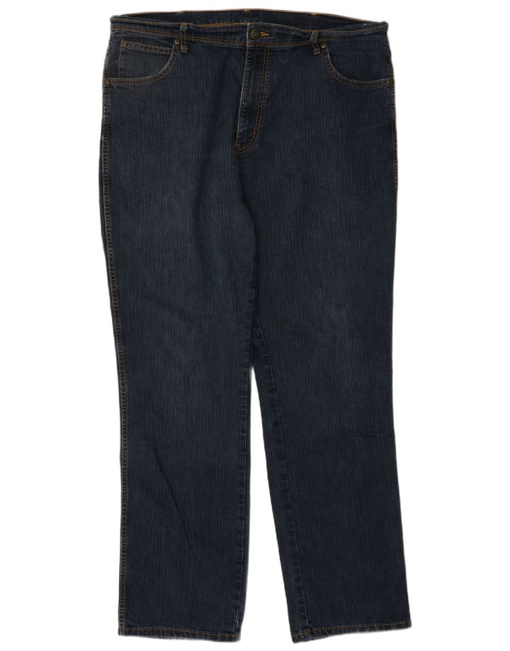 WRANGLER Herre Regular Fit Straight Jeans W40 L34 Blå Bomuld