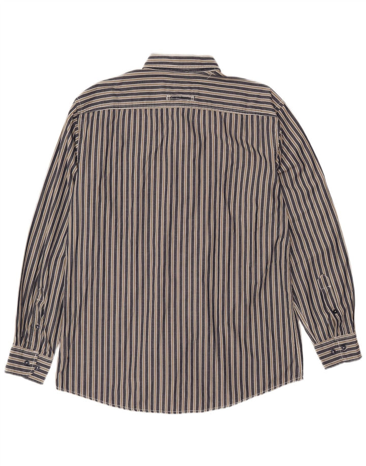 CAMEL ACTIVE Herreskjorte Stor marineblå stribet bomuld