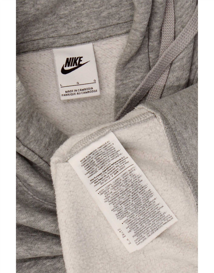 Nike Herre hættetrøje Jumper Large Grå Flecked Bomuld