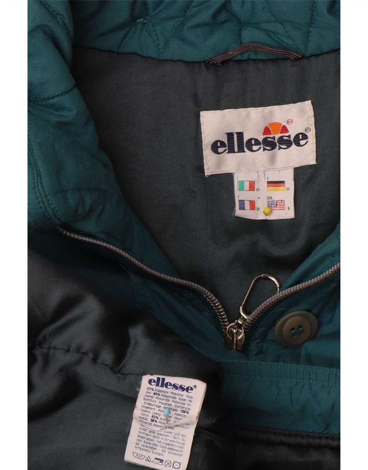 Ellesse Dame Windbreaker Coat IT 42 Medium Green Polyester