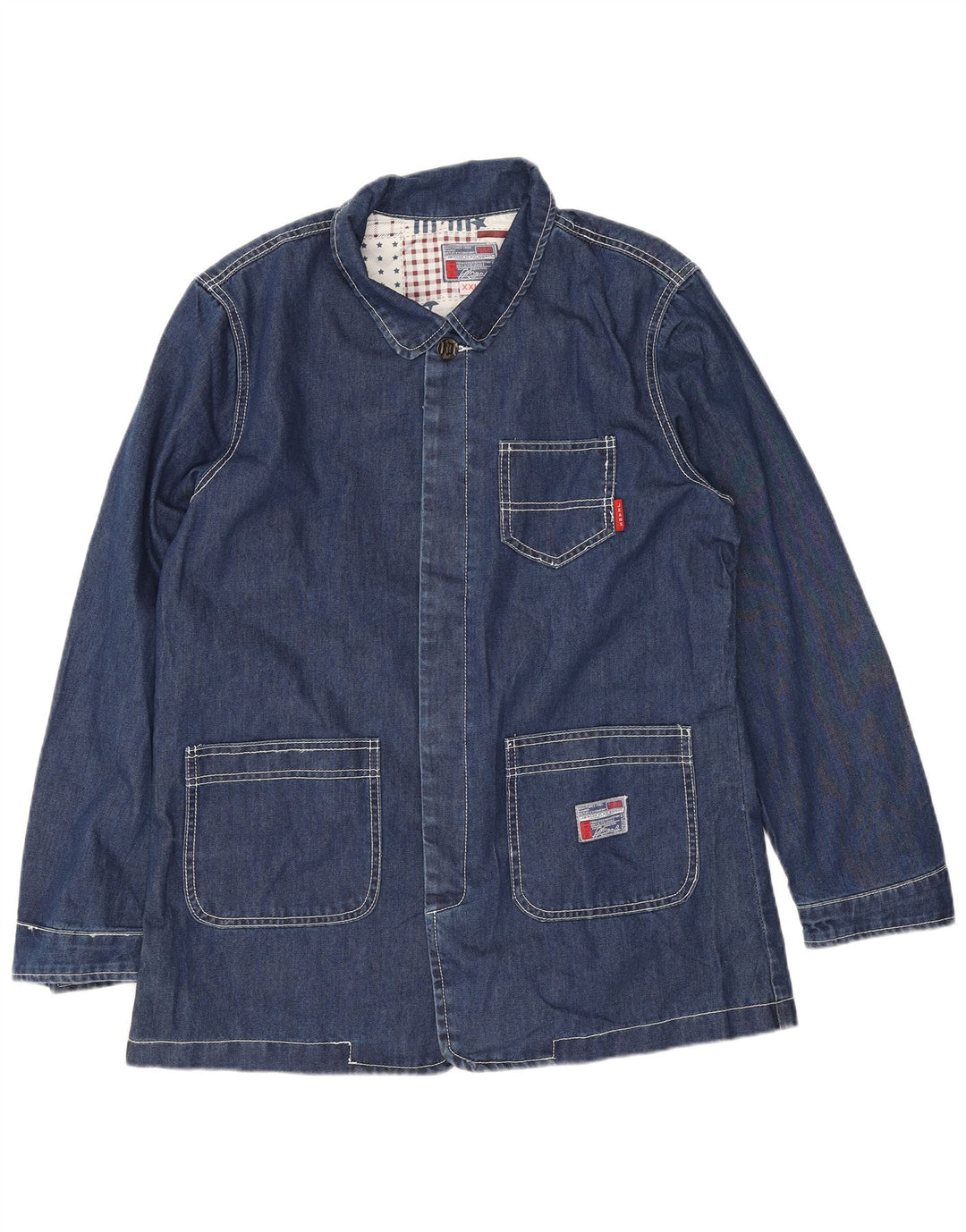Vintage denimjakke til mænd UK 44 2XL Blå