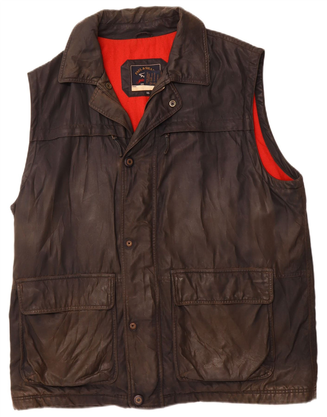 Paul & Shark Herre Yachting Vokset bomuldsjakke UK 46 3XL Sort Polyester