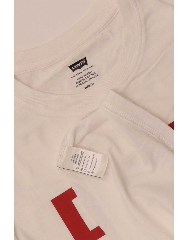 Levi's Herre grafisk T-shirt top mellem hvid bomuld