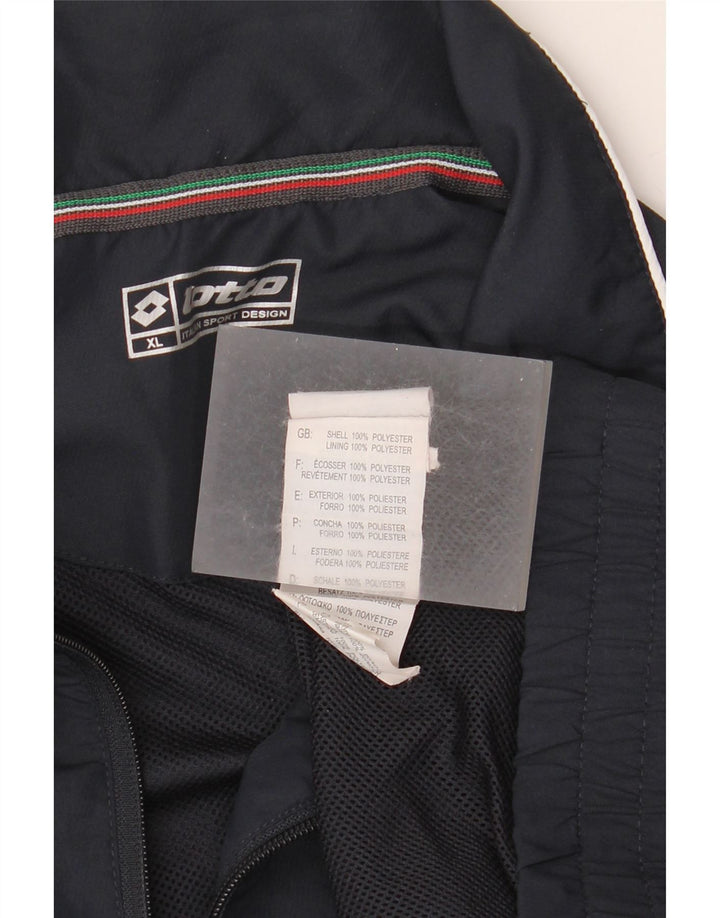 Lotto Træningsdragt til mænd Topjakke XL Marineblå Colourblock Polyester