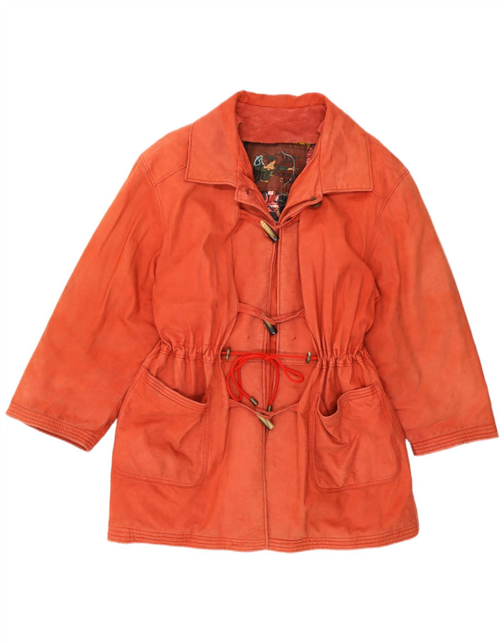 Vintage Dame Duffle Jacket IT 46 Large Orange