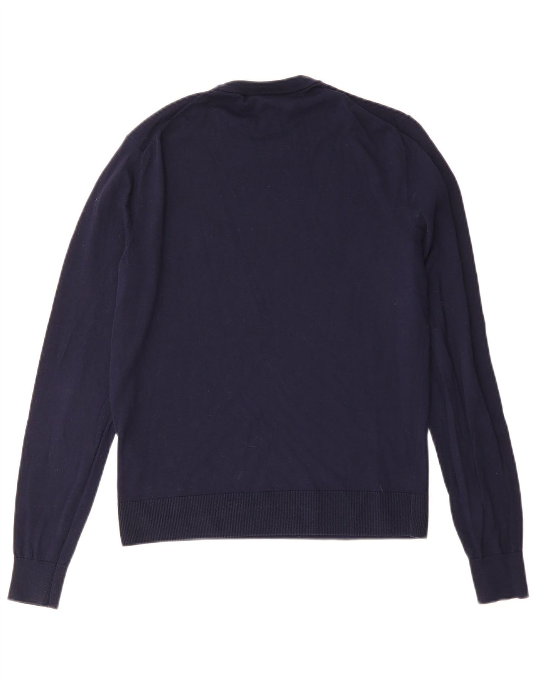 Lacoste dame sweater med rund hals str. 36 Lille marineblå bomuld
