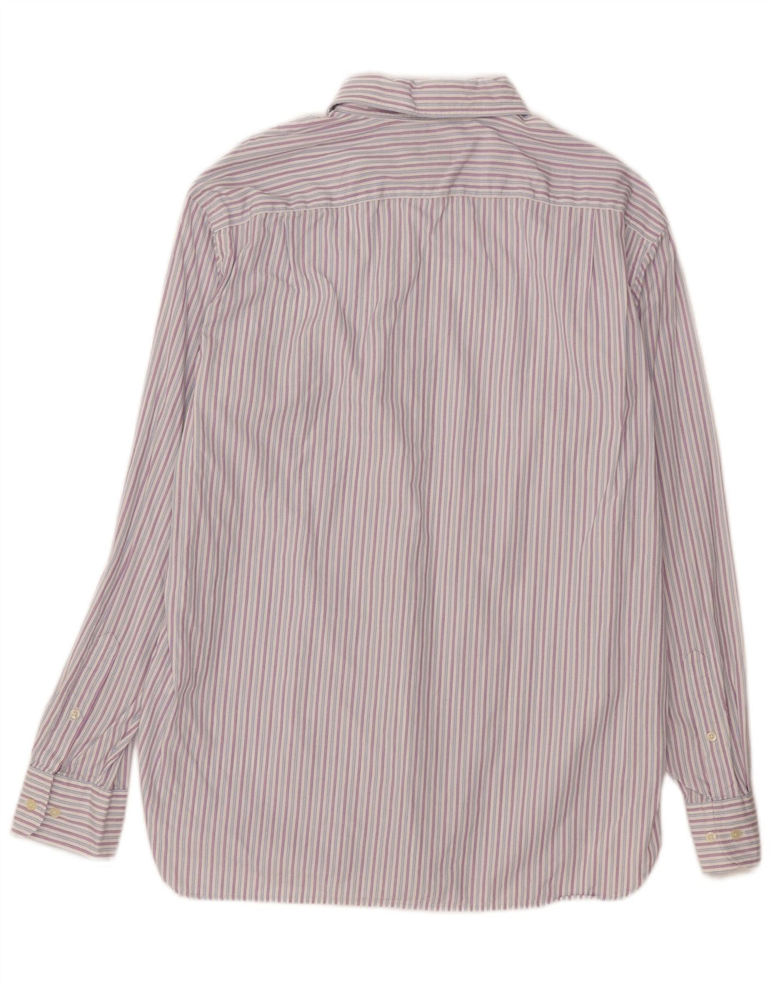 J. CREW Mens Shirt Size 15 15 1/2 Medium Purple Striped Cotton