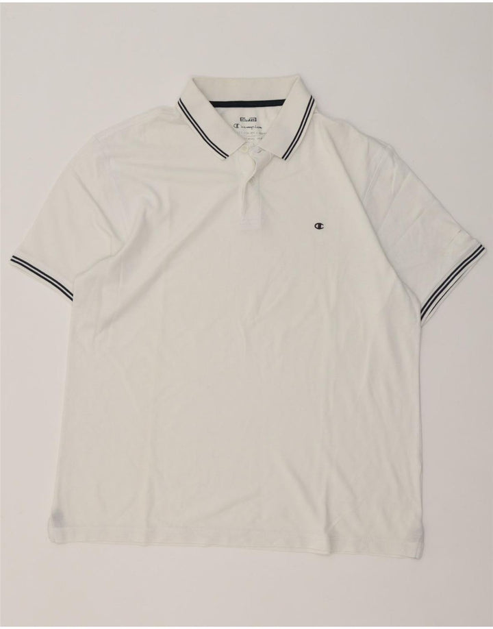 Champion herre poloshirt stor hvid stribet