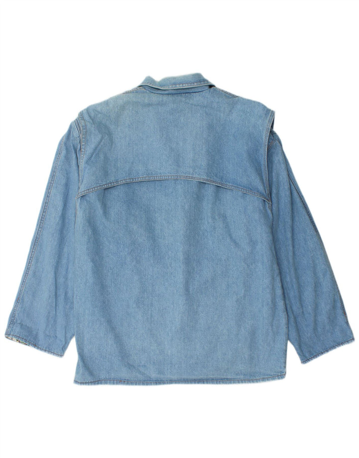 Vintage denimjakke til kvinder UK 14 Medium Blue
