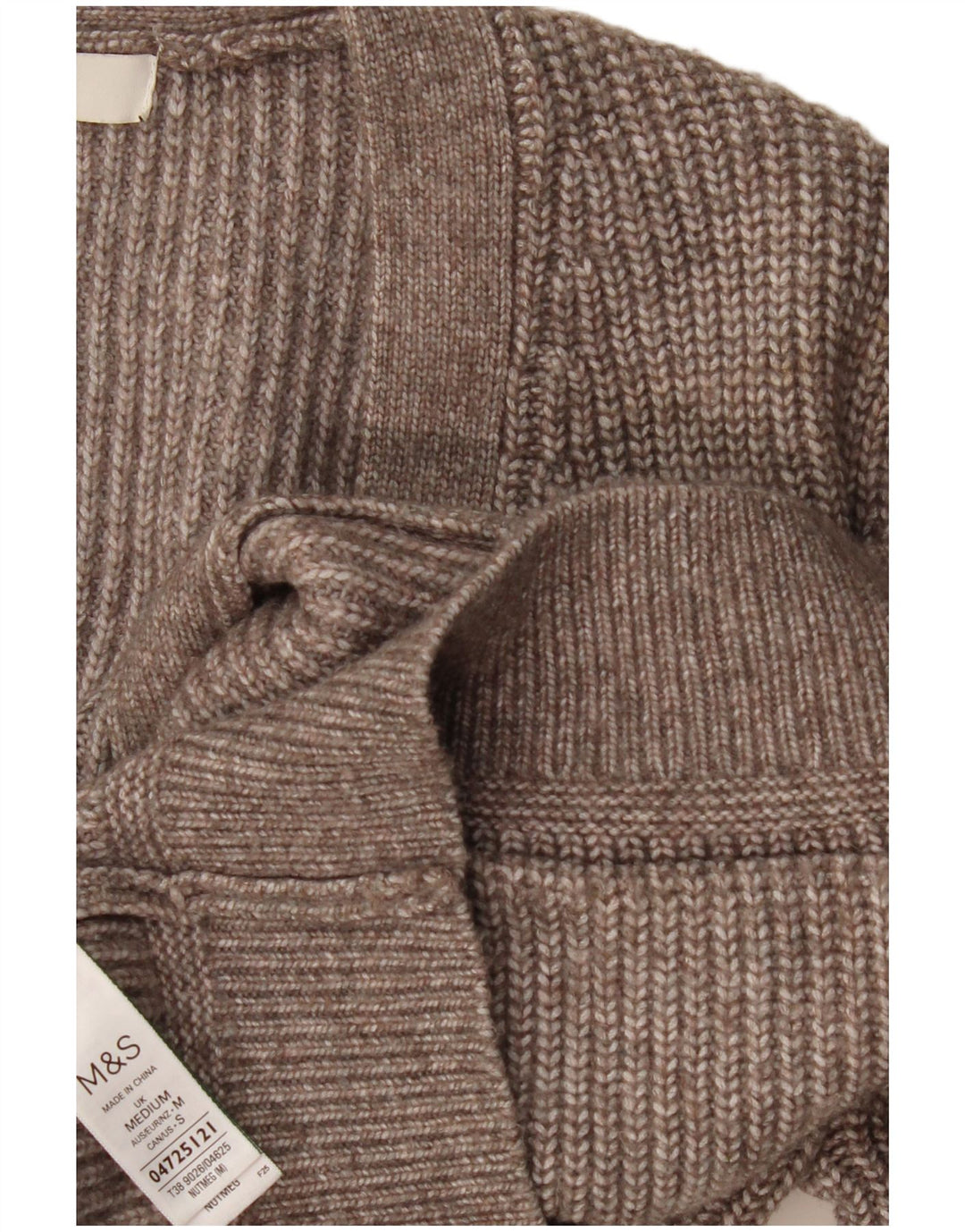 Marks & Spencer Dame oversized cardigan sweater UK 14 Medium Grey Flecked