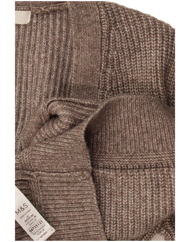 Marks & Spencer Dame oversized cardigan sweater UK 14 Medium Grey Flecked
