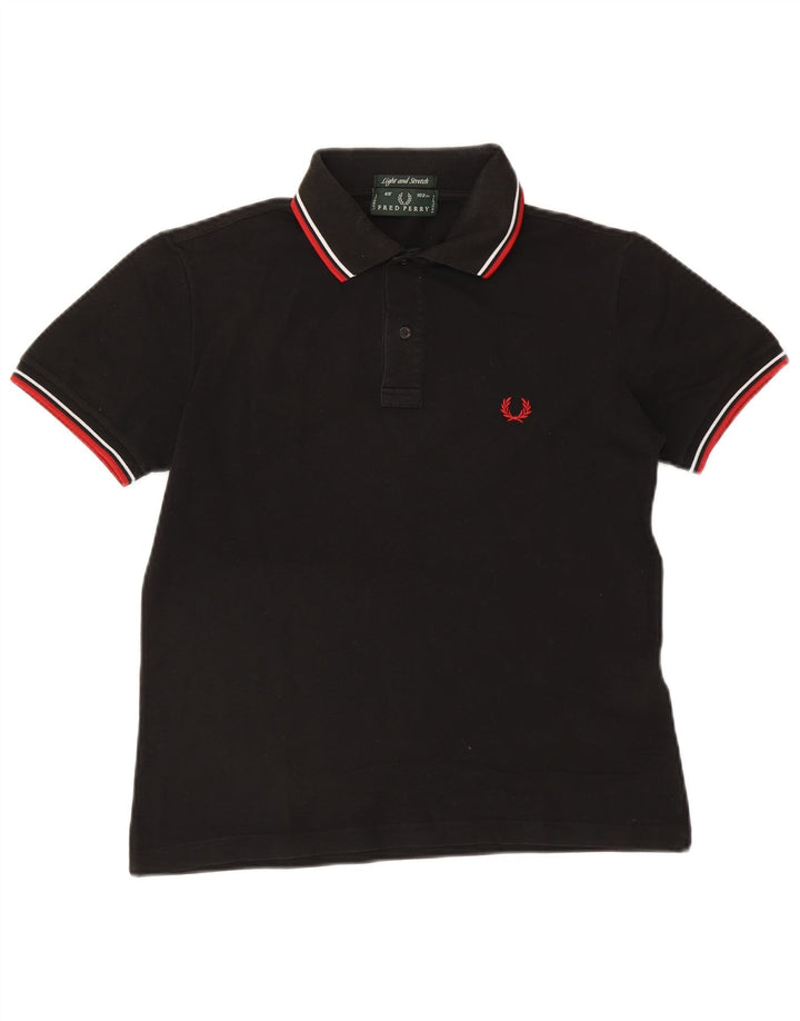Fred Perry Herre poloshirt Lille sort stribet bomuld