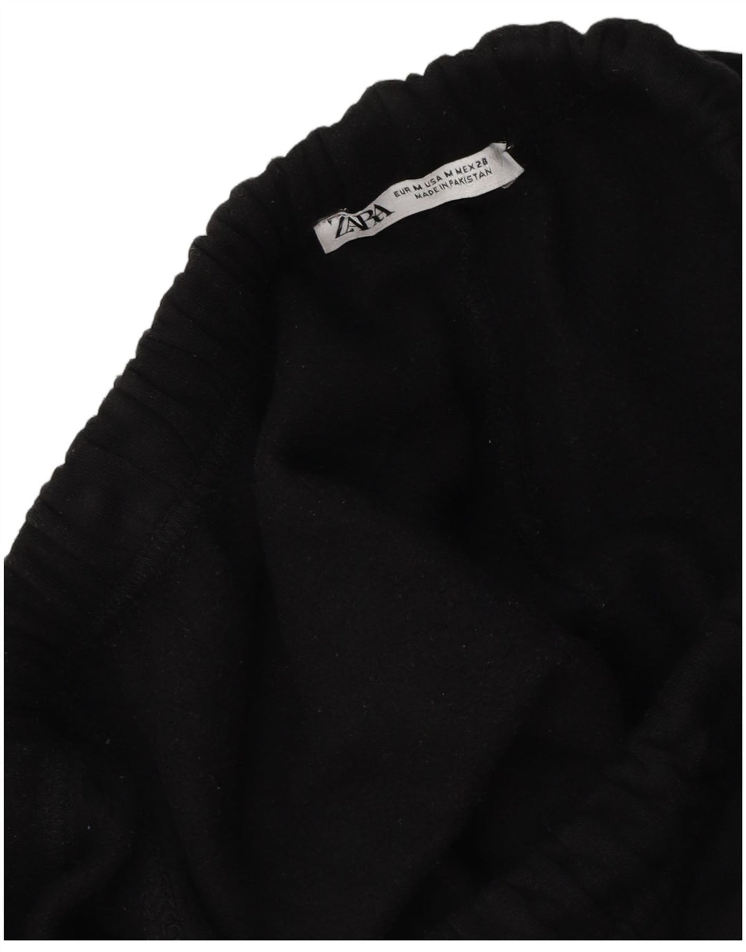 Zara Dame Loose Fit Cargo Træningsdragt Bukser UK 12 Medium Sort