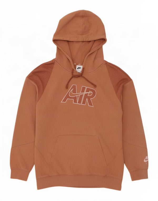 Nike Herre Grafisk Loose Fit Hoodie Jumper XS Brun