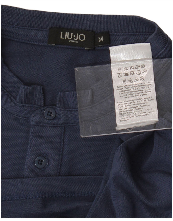 LIU JO Poloshirt til mænd Medium marineblå bomuld
