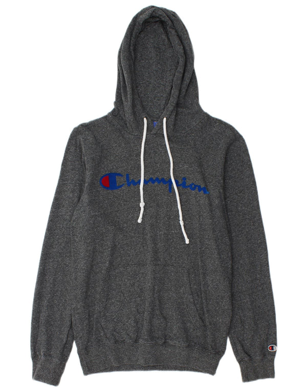 CHAMPION Grafisk hættetrøje til mænd XS Grå Flecked Bomuld