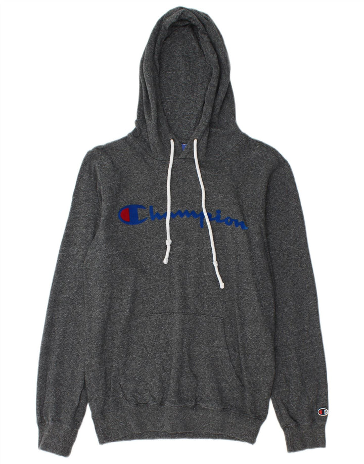 CHAMPION Grafisk hættetrøje til mænd XS Grå Flecked Bomuld