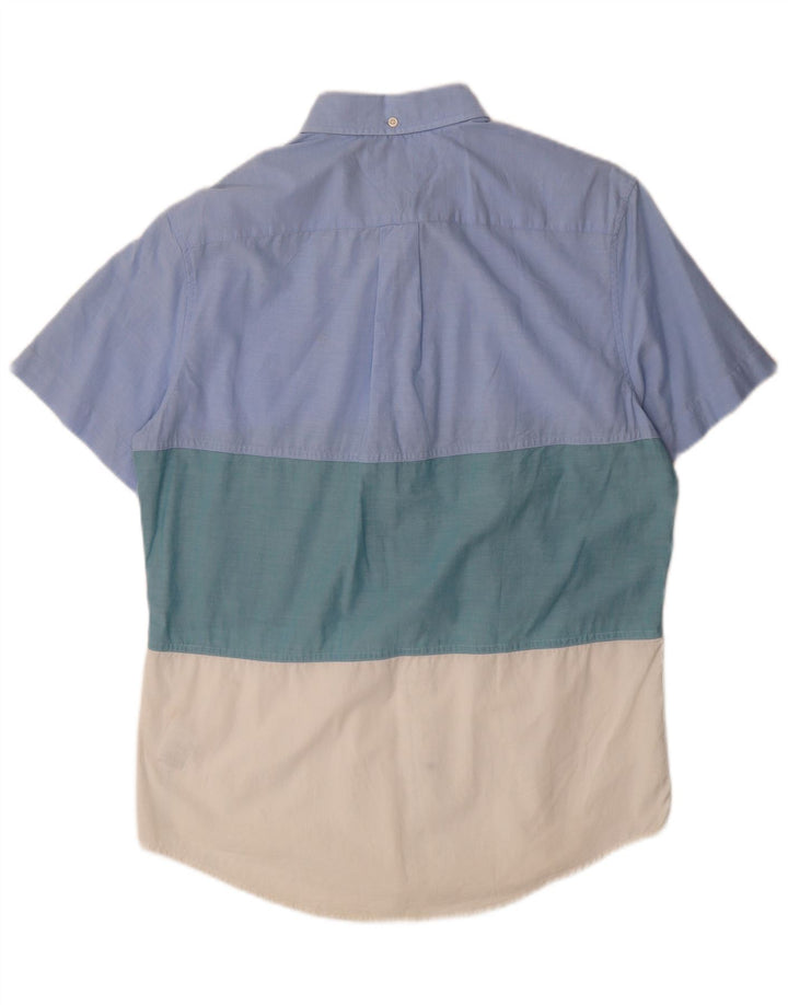 Tommy Hilfiger Kortærmet Herre Custom Fit skjorte Medium Blue Colourblock