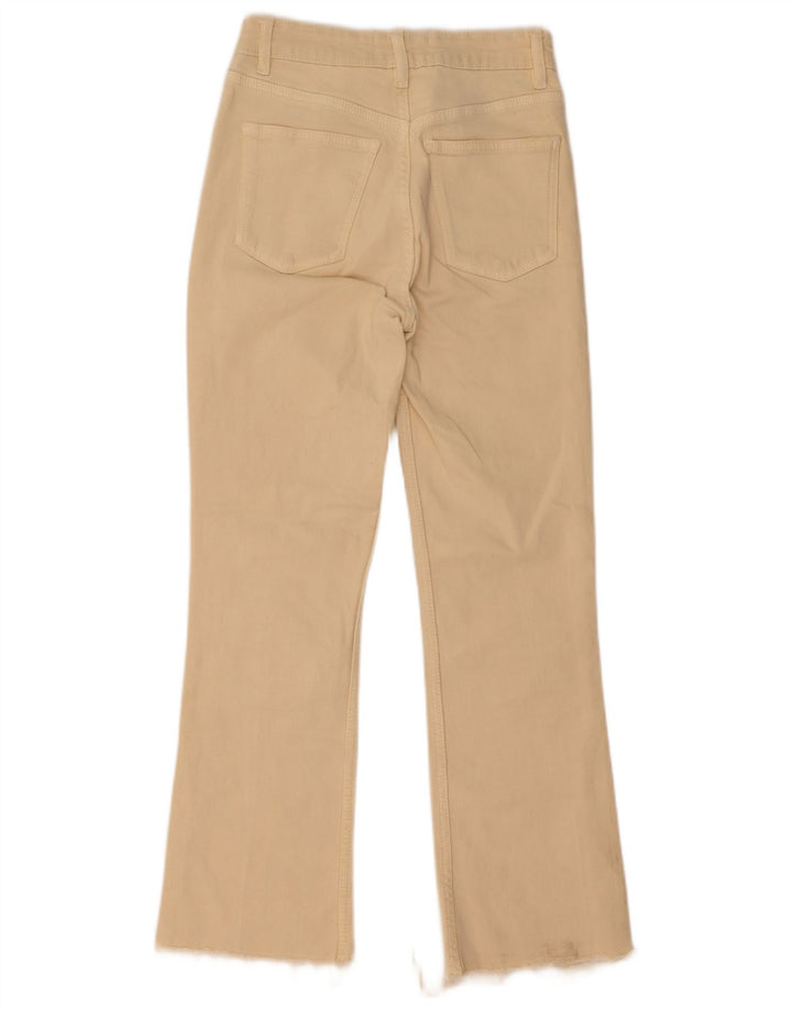 Zara Dame Bootcut Jeans EU 34 2XS W24 L27 Beige