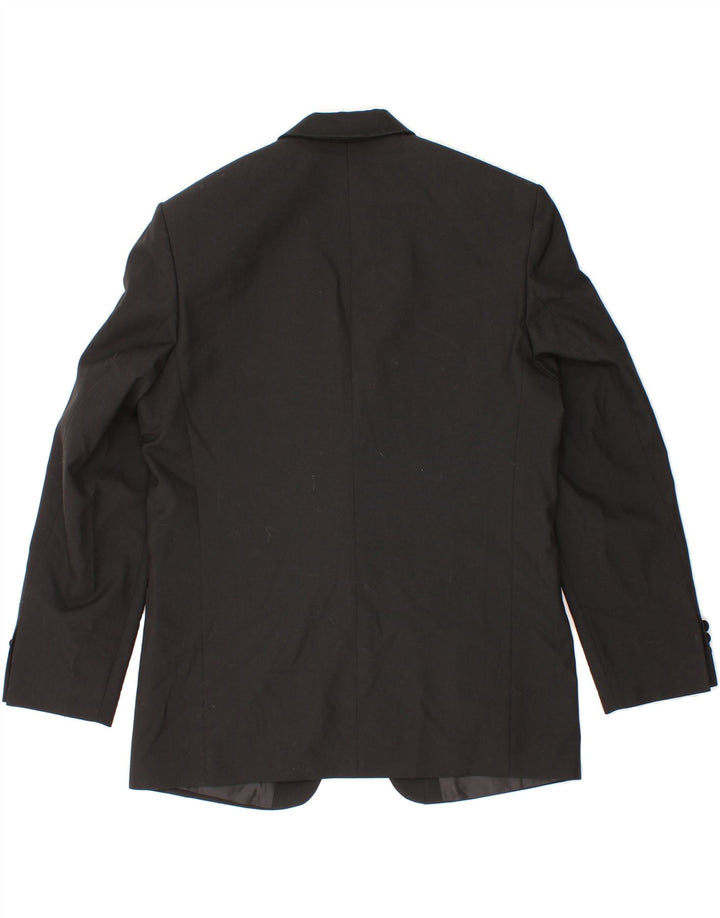 VINTAGE Mens 1 Button Blazer Jacket UK 38 Medium Black Vintage Vintage and Second-Hand Vintage from Messina Hembry 