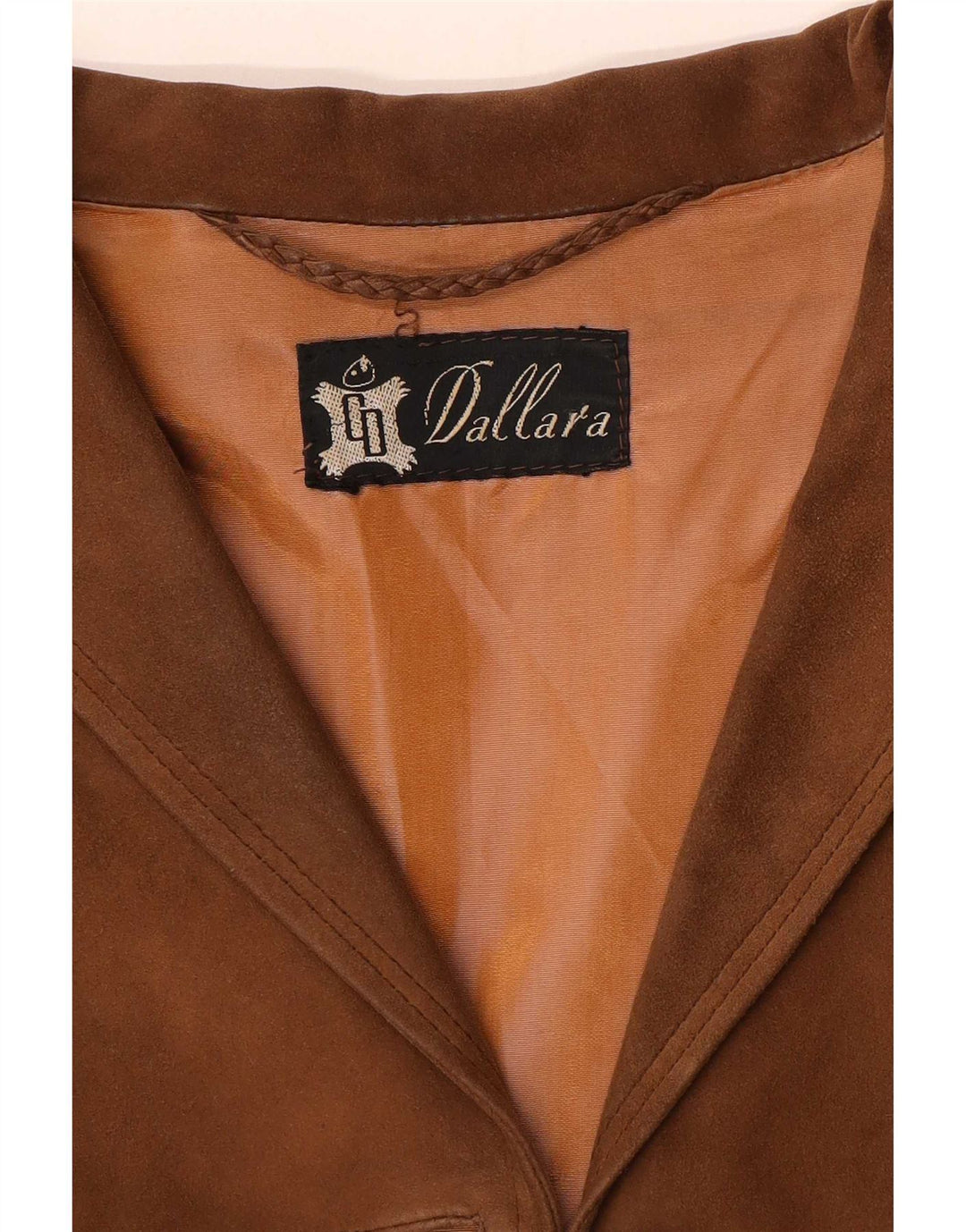 Dallara Dame 3-knaps ruskindsblazerjakke UK 14 Medium Brun