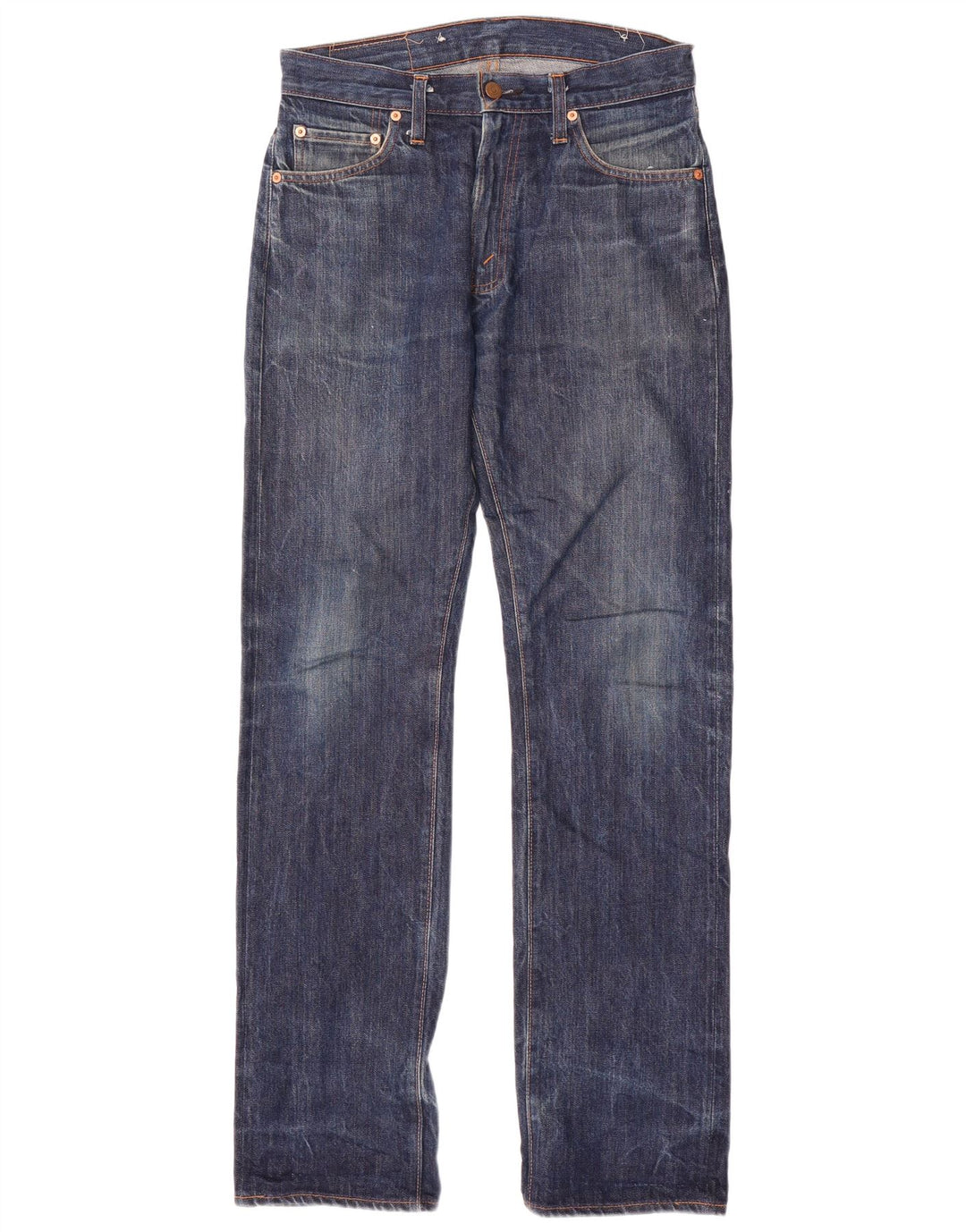 Levi's Herre 505 Straight Jeans W30 L32 Marineblå Bomuld