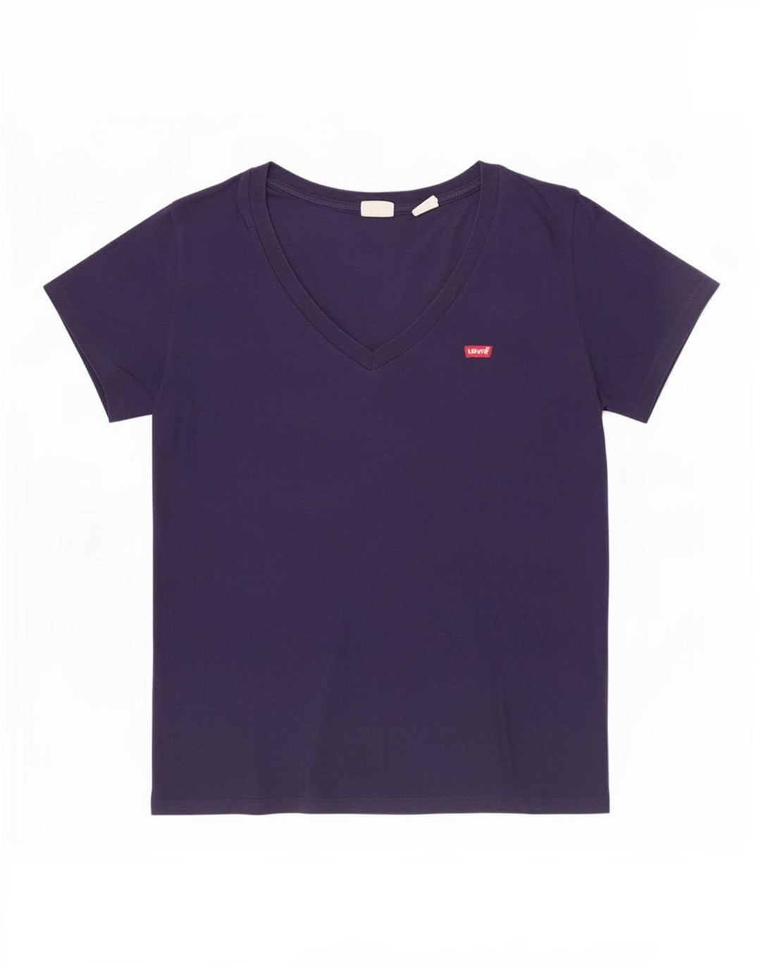 Levi's Dame T-Shirt Top UK 14 Medium Navy Blue Bomuld